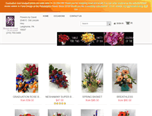Tablet Screenshot of flowersbydavid.com